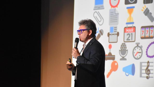 El economista Marc Vidal en el I Congreso de Comercio de Castilla y León celebrado este lunes en Valladolid