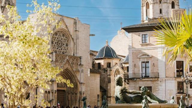 Plaza de la Virgen, en una imagen de archivo. Visit Valencia