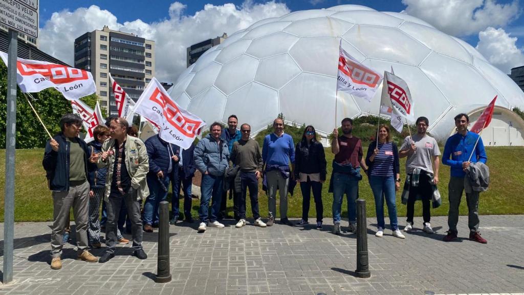 Huelga de CCOO en la oficina de Extranjería de Valladolid