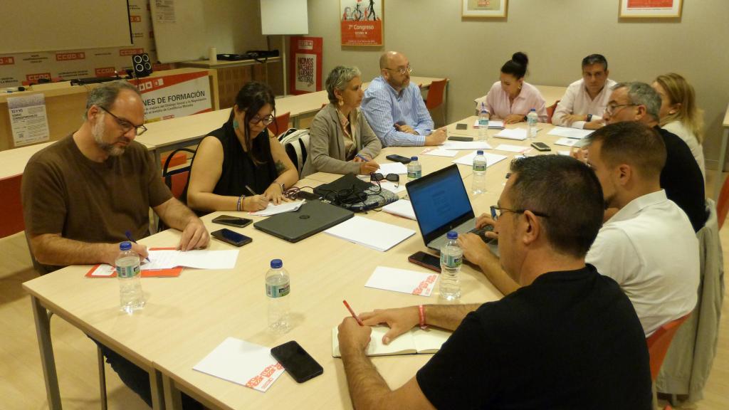 Reunión de la nueva Ejecutiva de CCOO CLM.