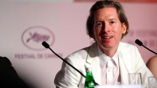 Wes Anderson at the press conference for The Phoenician Plot at the 2025 Cannes Film Festival. Photo: Monica Schipper/Pool