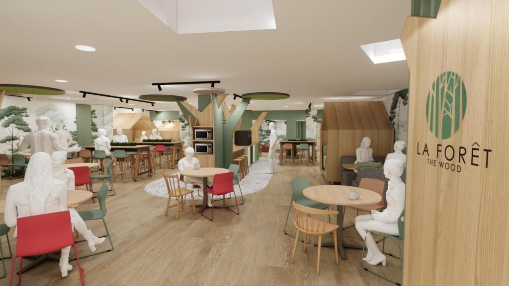 Infografía del nuevo campus de ESSCA en Málaga.