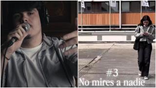 Fotogramas de los vídeos premiados de Diego Otero y Lucía Vázquez, estudiantes de la UDC.