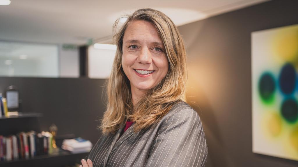 Ángela de Miguel, durante la entrevista.