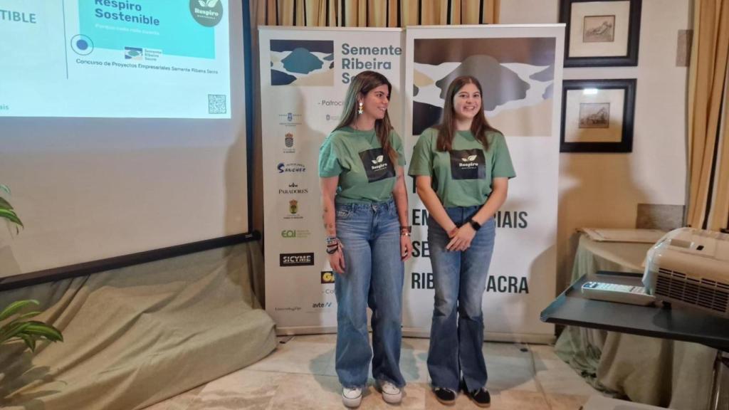 Creadoras del proyecto Respiro Sostenible de A Coruña.