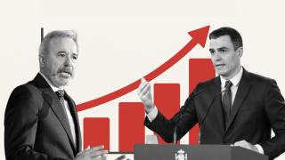 Jorge Azcón y Pedro Sánchez.