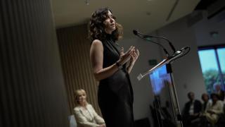 Isabel Díaz Ayuso este lunes durante la presentación de libro de Esperanza Aguirre 'Una liberal en política'.