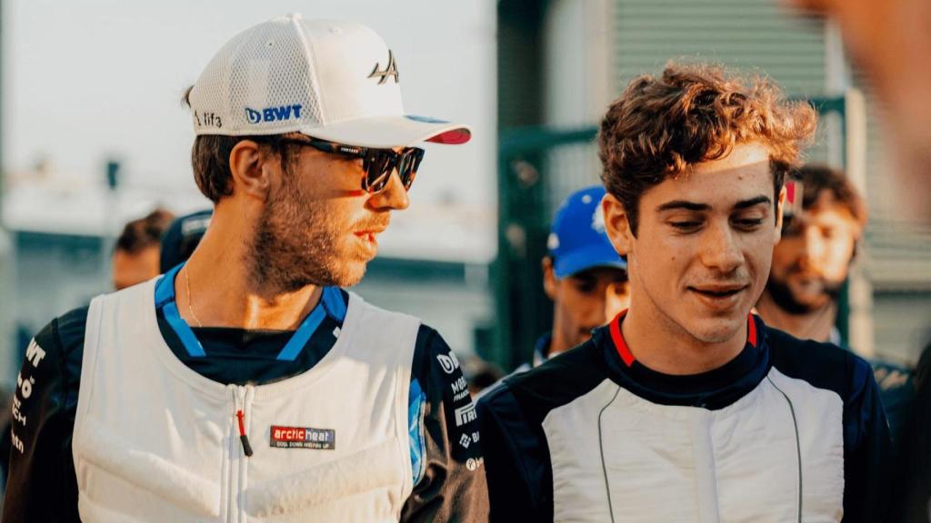 Franco Colapinto, junto a Pierre Gasly