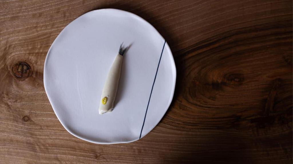Boquerón y anchoa, uno de los pasos del menú degustación de Vandelvira.