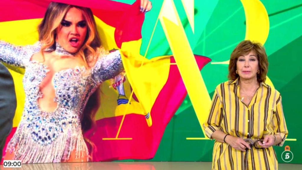 Ana Rosa Quintana, con Melody de fondo.