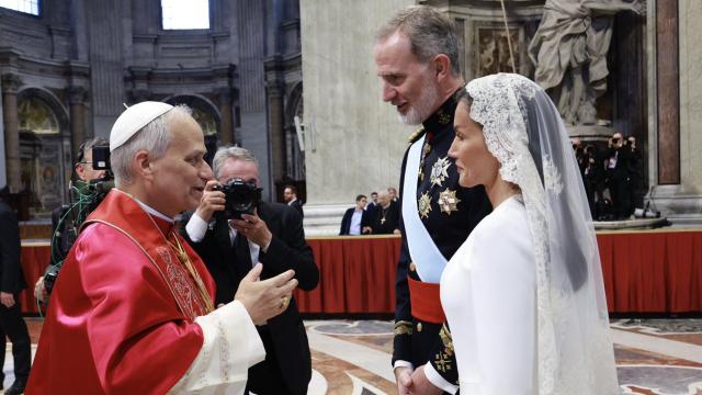 Los Reyes, con León XIV.