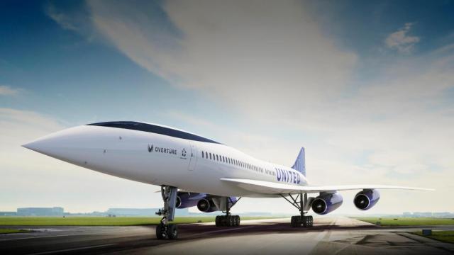 El avión supersónico Overture de Boom Supersonic.