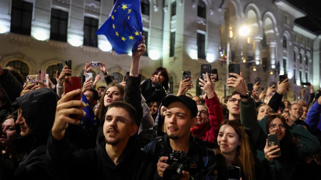 Rumania durante la segunda vuelta de las elecciones presidenciales.