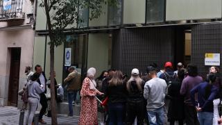 Oficina de extranjería en Madrid.