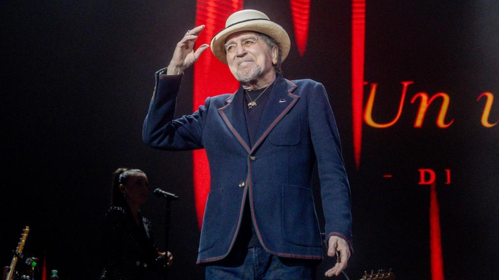 Joaquín Sabina, en su concierto en el Movistar Arena. Foto: Ricardo Rubio / Europa Press