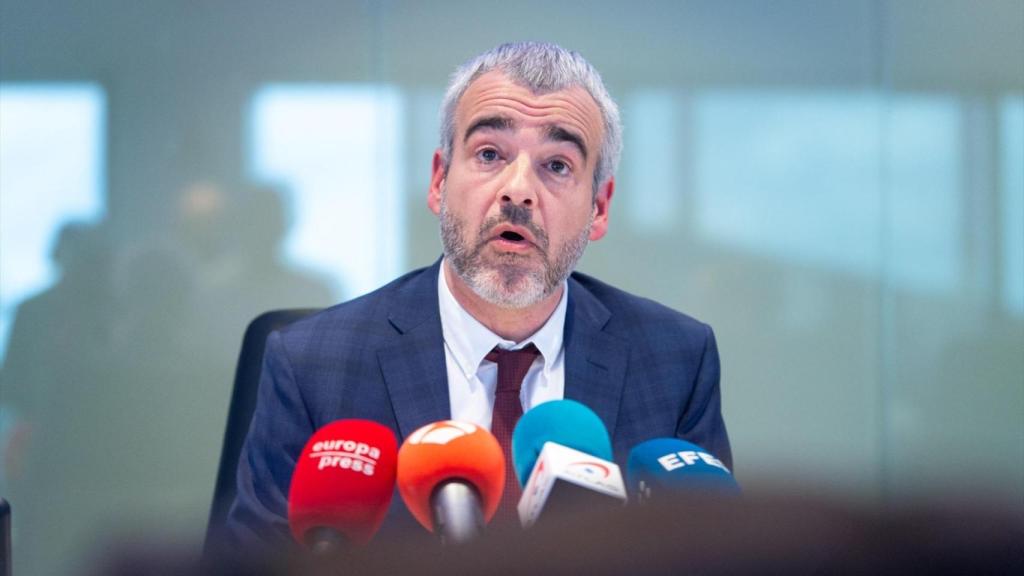 El presidente de Aena, en una rueda de prensa.