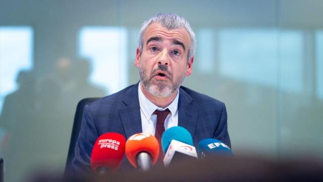 El presidente de Aena, en una rueda de prensa.