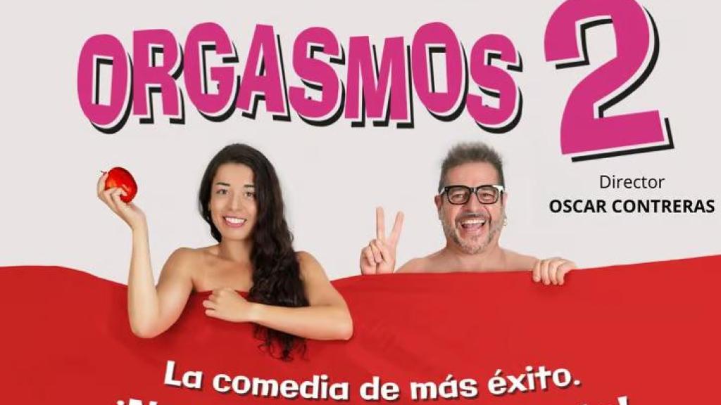 Cartel del espectáculo de humor 'Orgasmos 2, la comedia'.