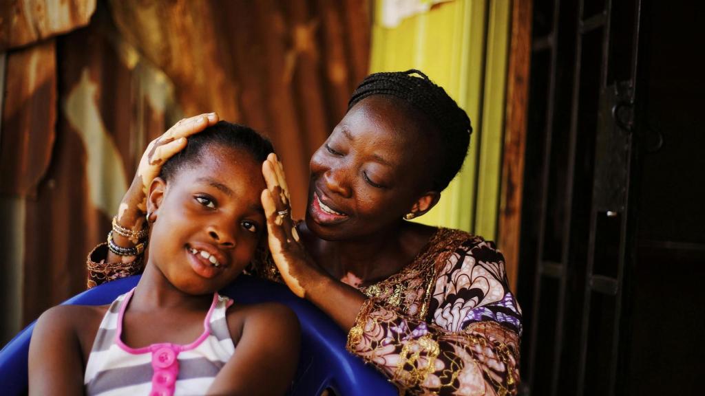 Madre e hija nigerianas.