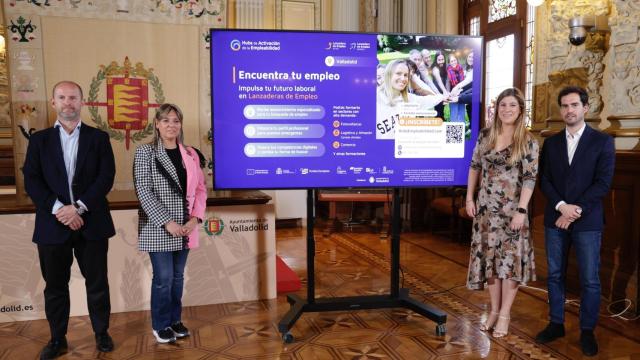 Presentación de las nuevas lanzaderas de empleo en Valladolid