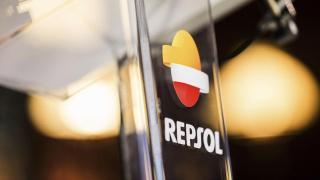 Logo de Repsol.