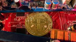 Representación física de USDT, la establecoin emitida por Tether.