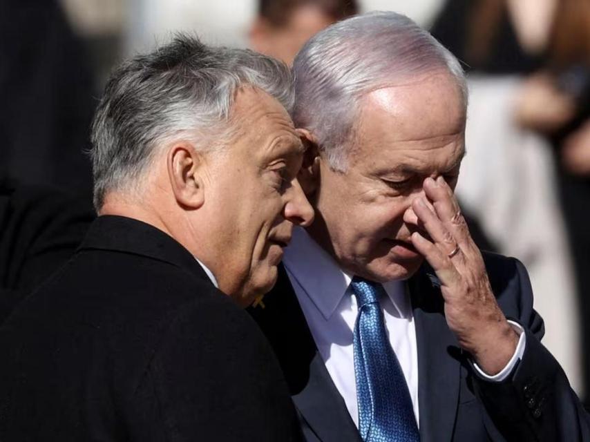 Netanyahu y Orbán, en abril, reunidos en Budapest.