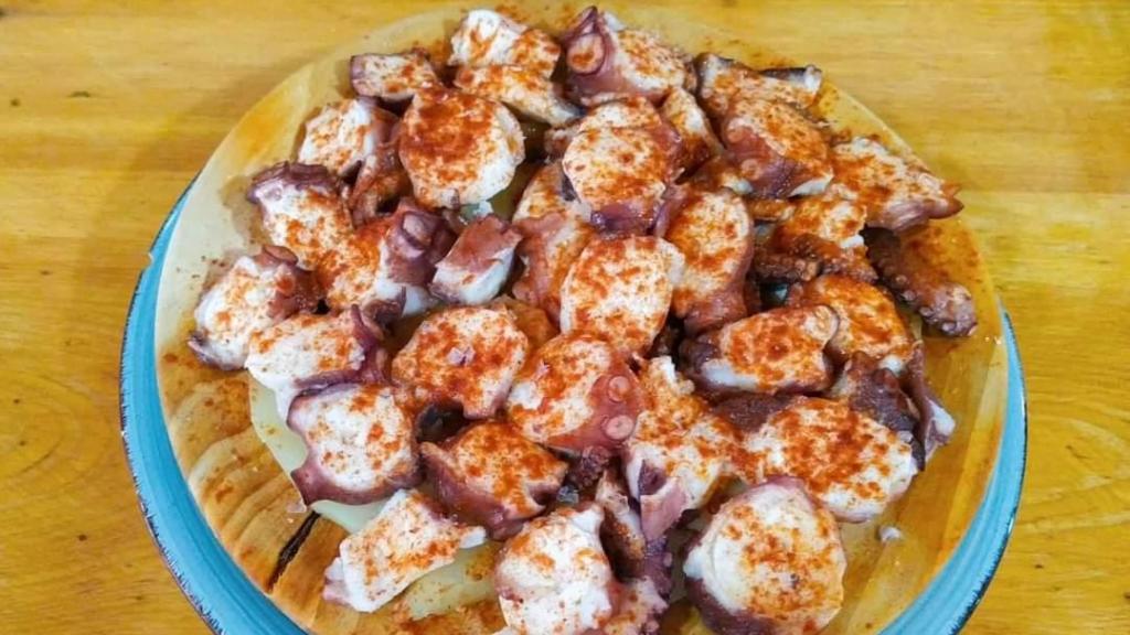 Plato de pulpo.