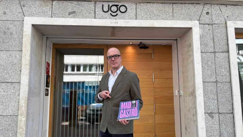 Alberto Fernández, el pasado viernes, en la presentación de 'Madrid Gastro. La nueva movida', en Ugo Chan, uno de los restaurantes del libro.