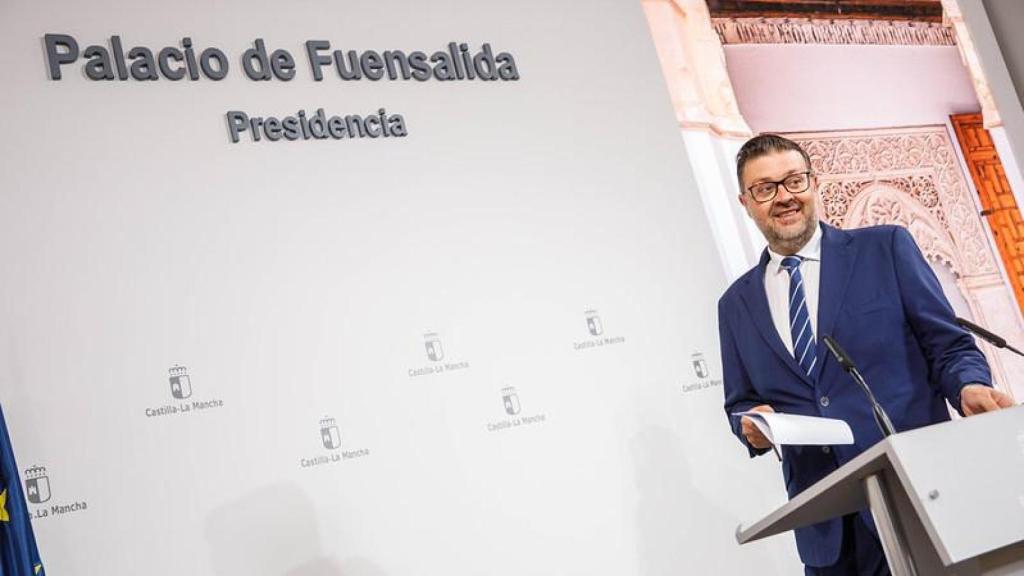 Amador Pastor este martes en rueda de prensa.