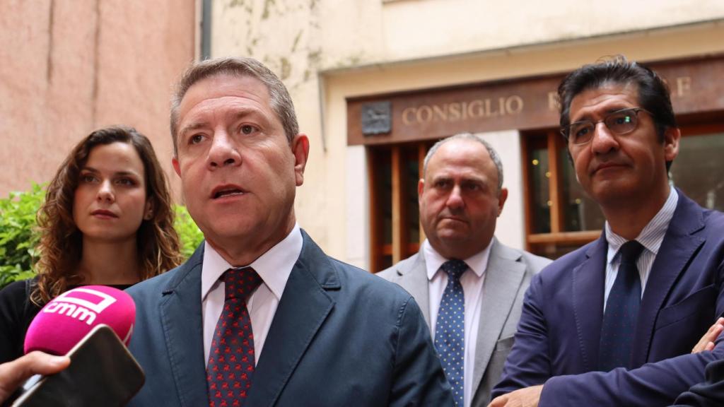 El presidente de Castilla-La Mancha, Emiliano García-Page, en Venecia (Italia).