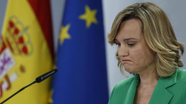 La ministra de Educación y portavoz del Gobierno, Pilar Alegría, este martes en la rueda de prensa tras el Consejo de Ministros.