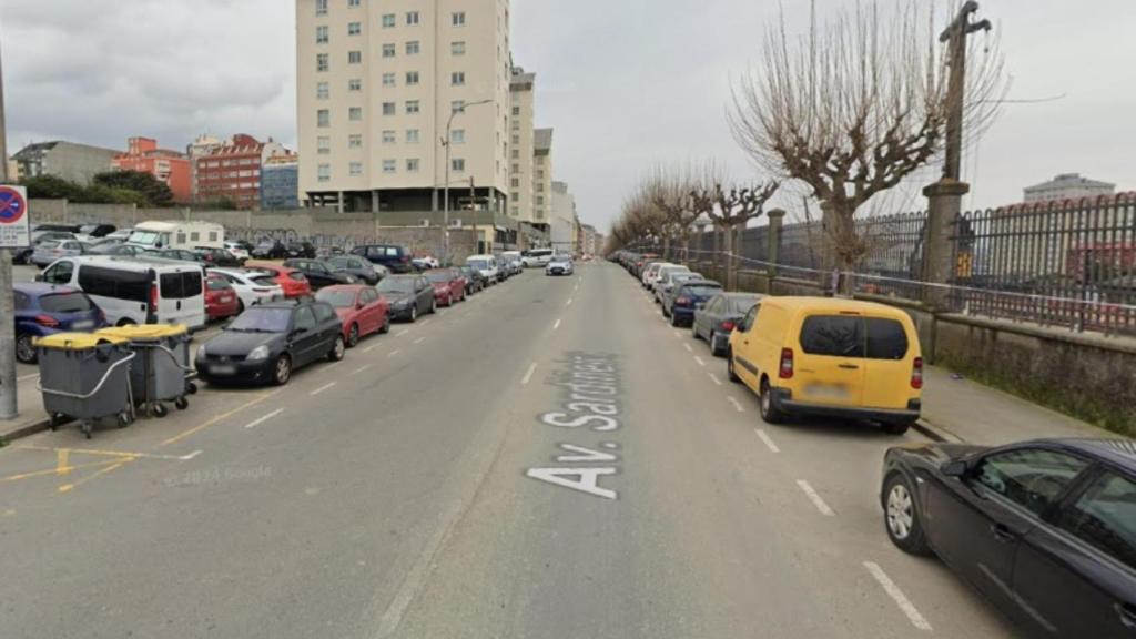 La Avenida de A Sardiñeira, en A Coruña
