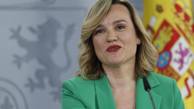 Pilar Alegría, tras el Consejo de Ministros.