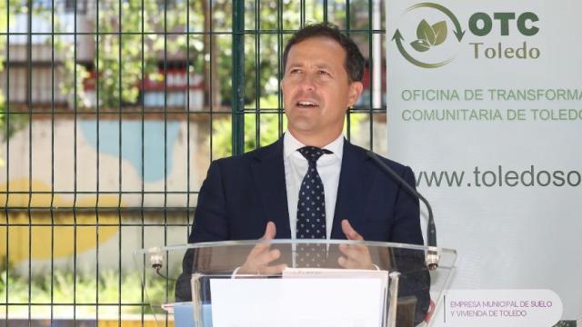 Carlos Velázquez durante la presentación este lunes de la Comunidad Energética.