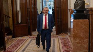 El secretario de Organización del PSOE, Santos Cerdán, en el Congreso de los Diputados.