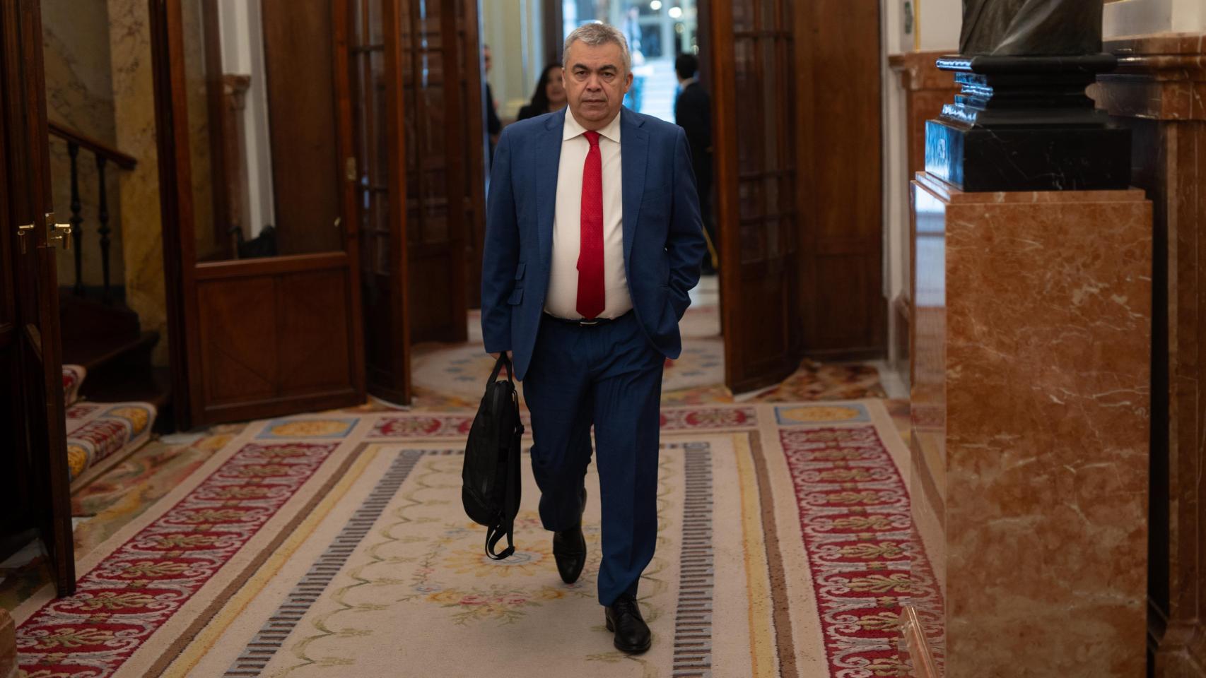 El secretario de Organización del PSOE, Santos Cerdán, en el Congreso de los Diputados.