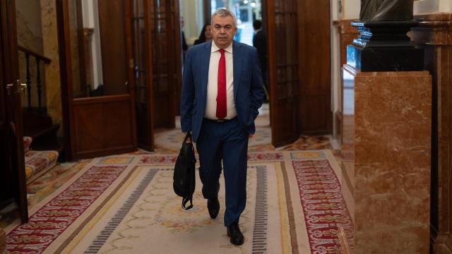 El secretario de Organización del PSOE, Santos Cerdán, en el Congreso de los Diputados.