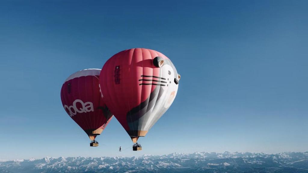 Funanbulismo en el aire.