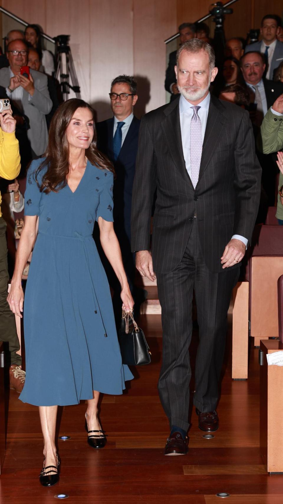 Letizia, junto a Felipe VI en la entrega de Premios de la Asociación de la Prensa de Madrid.