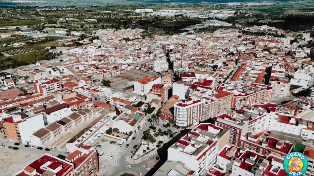 Vista aérea de L'Olleria (Valencia). EE