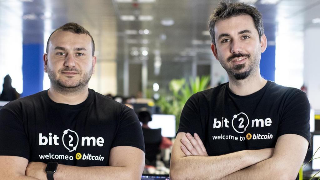 Leif Ferreira, cofundador y CEO, y Andrei Manuel, cofundador y COO de Bit2Me.