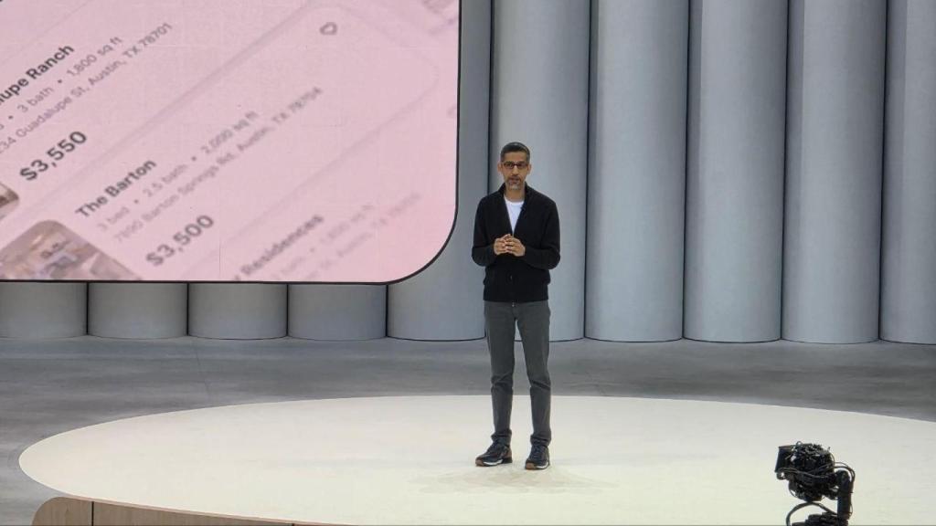 Sundar Pichai, CEO de Google en I/O 2025