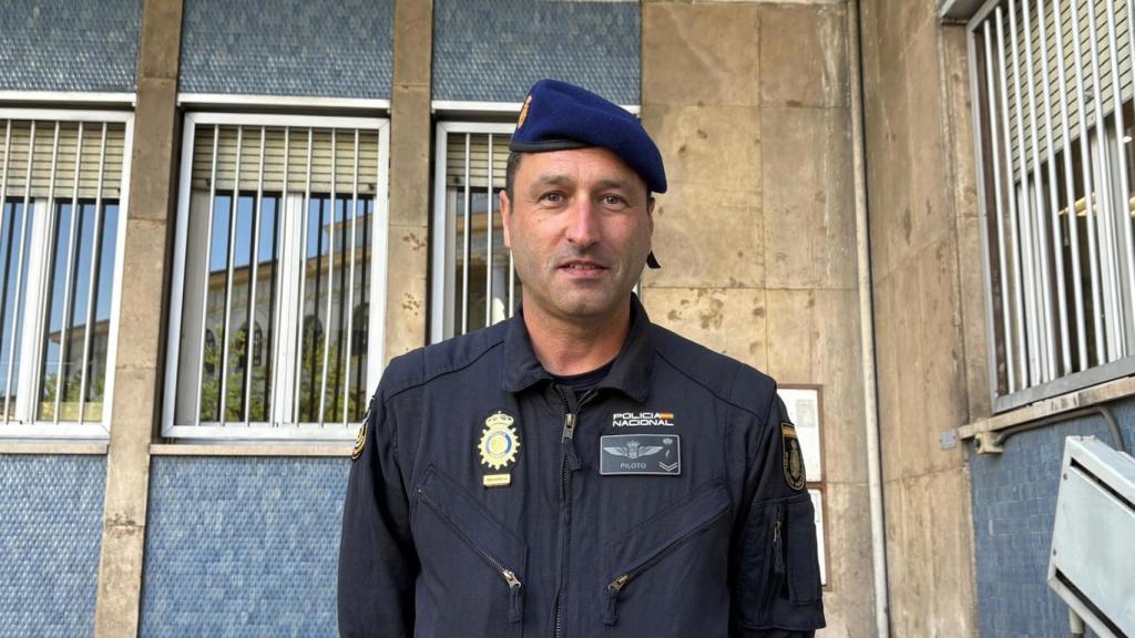 Gabriel Rodríguez, piloto del helicóptero de la Policía Nacional