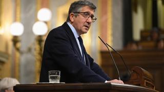 El portavoz del PSOE en el Congreso, Patxi López, este martes.
