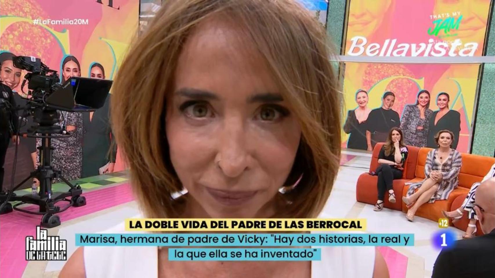 María Patiño pide perdón en directo a Marisa, hermanastra de Vicky Martín Berrocal.