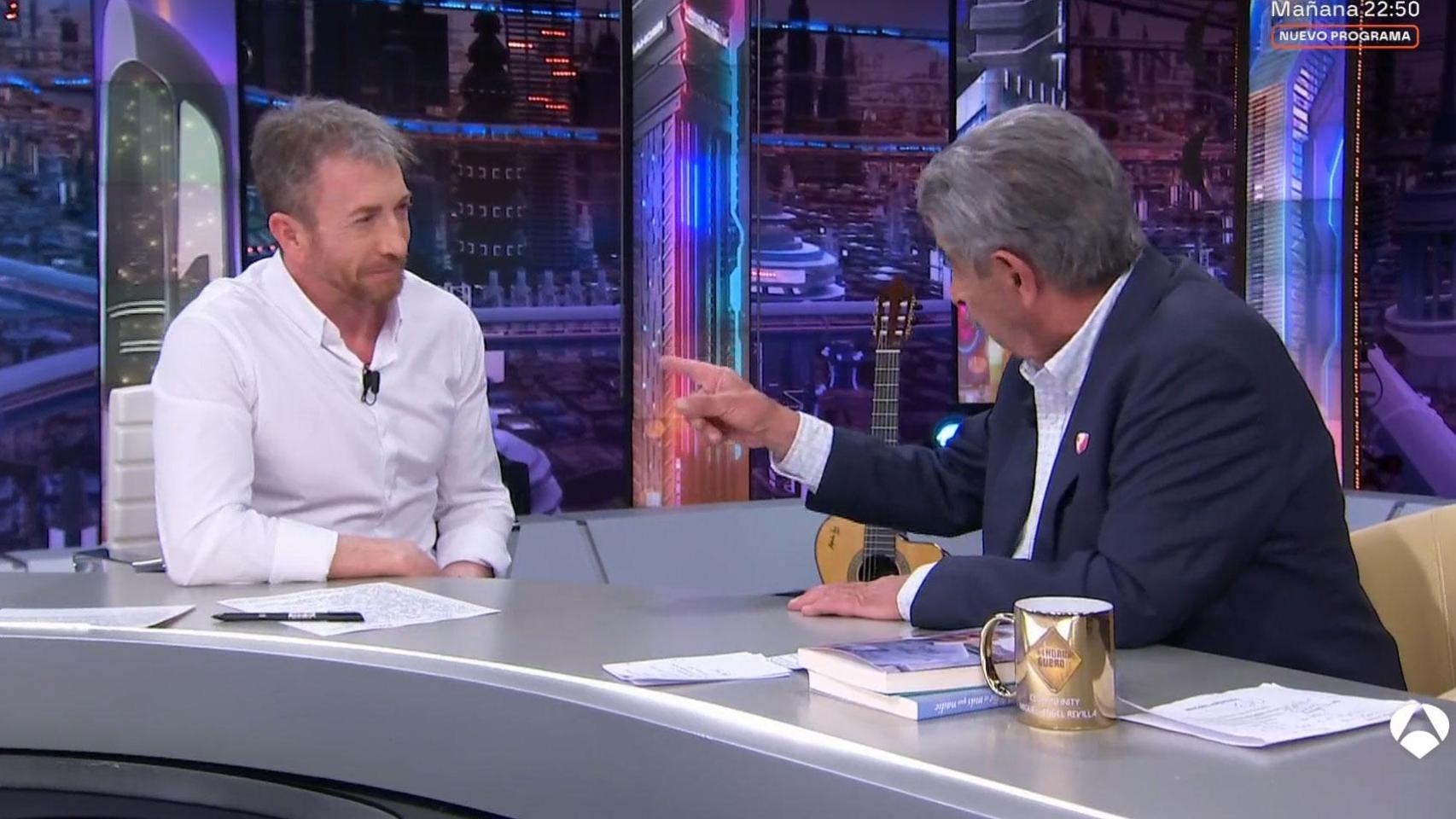 Miguel Ángel Revilla en 'El Hormiguero' con Pablo Motos.
