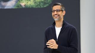 Sundar Pichai, CEO de Google, durante la presentación de Google I/O.