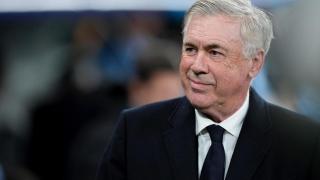 Carlo Ancelotti, en un partido del Real Madrid