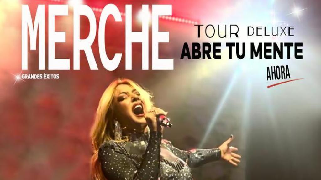 Cartel del concierto que Merche dará en el Teatro Afundación este viernes 23